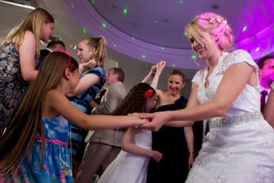 Dancers With Children On The Dancefloor At The Hilton Cambridge