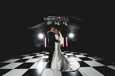 All Occasions Discotheques & Events UK Wedding Bride & Groom First Dance At Old Hall Ely Wedding Disco Venue Cambridgeshire