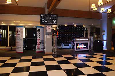 All Occasions Discotheques & Events UK Photobooth Hire And Full Disco Christmas Party Night DJ Set Up At The Holiday Inn Impington Histon Cambridge Cambridgeshire