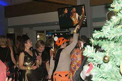 People Dancing On The Dancefloor At The Holiday Inn Hotel in Cambridge