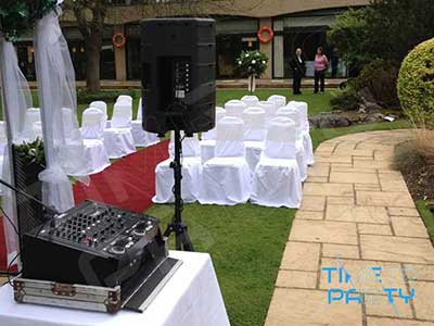 Wedding Ceremony Music Set Up