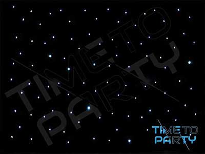 Black Led Star Cloth Draping